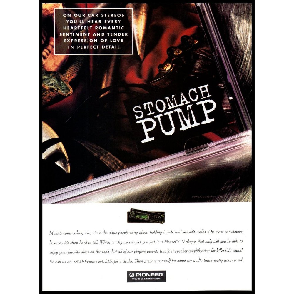 1994 Pioneer CD Player Car Stereo Vintage Print Ad Audiophile Wall Art Photo